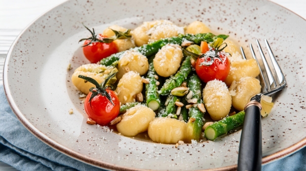 Asparagus Gnocchi with Sage Butter