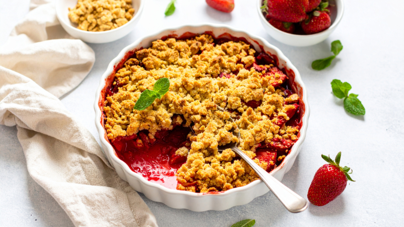 Baked Strawberry Crisp 169 2