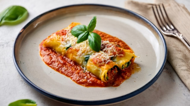 Oven-Baked spinach and ricotta cannelloni 169 4