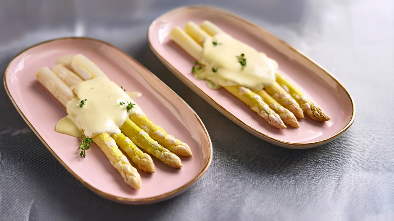 White Asparagus with Homemade Hollandaise Sauce 169 1