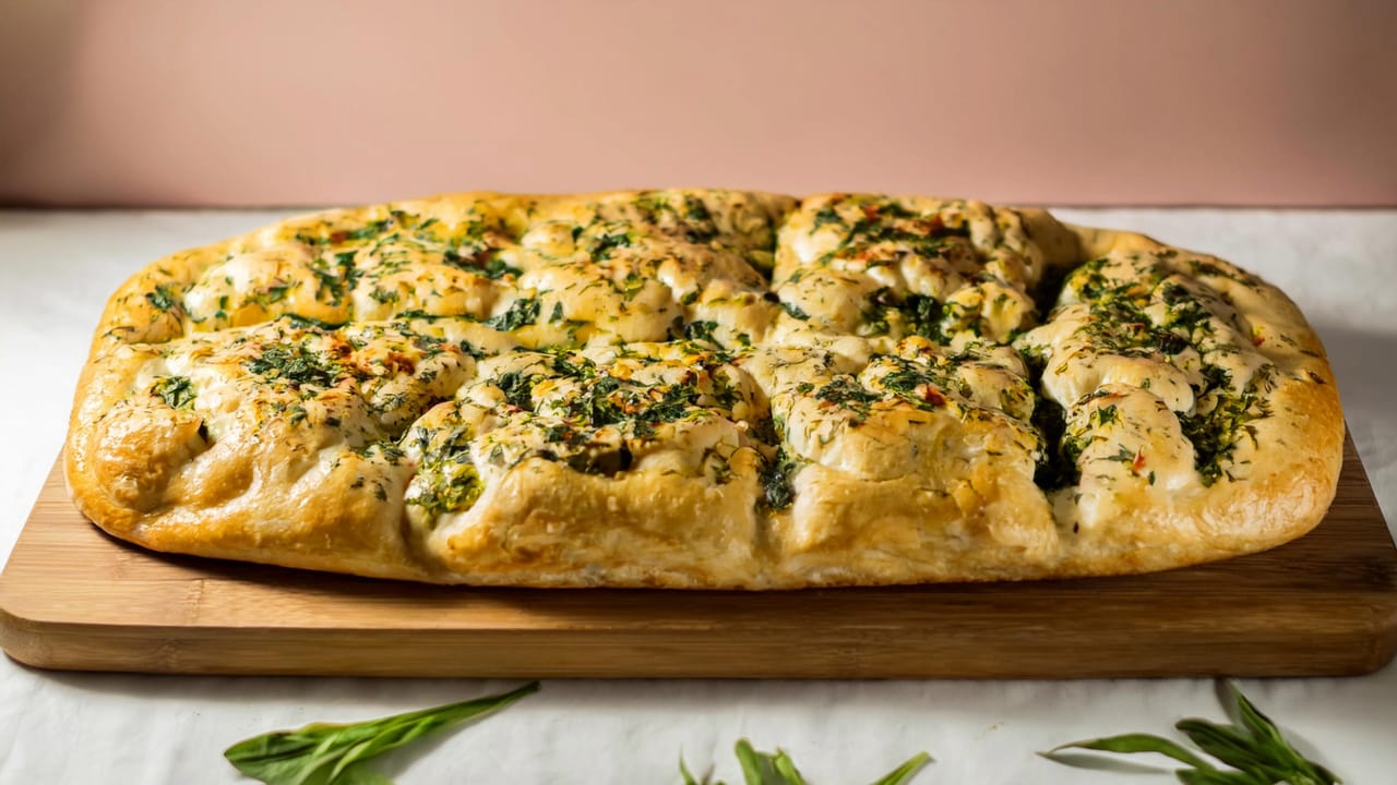 Wild Garlic Pesto Focaccia: A Flavorful Twist on a Classic - Delicious Spring Bread