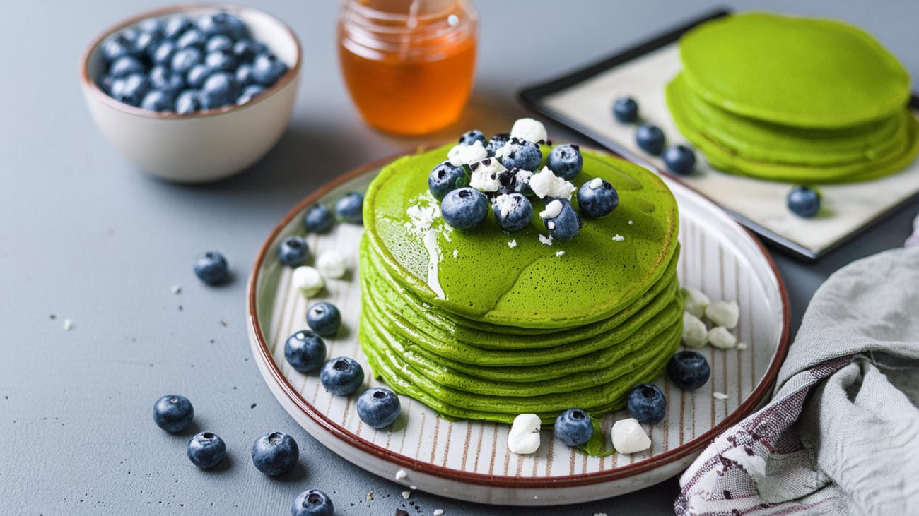 Pancakes Matcha Green Tea reci
