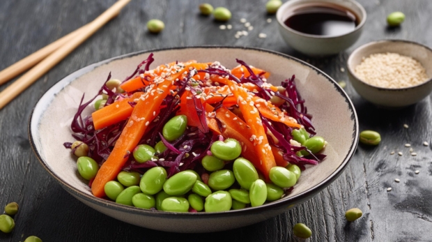 Salad-with-Edamame-and-Carrot