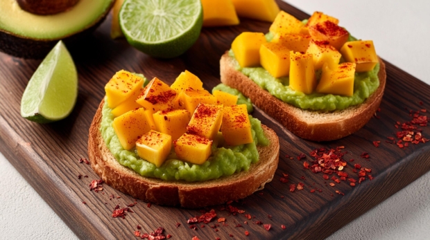 Toast-with-Avocado-and-Mango