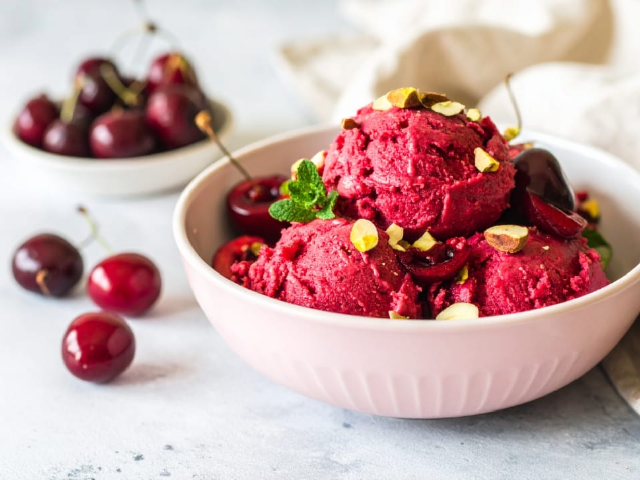 Dairy-Free Banana Cherry Sorbet 169 2