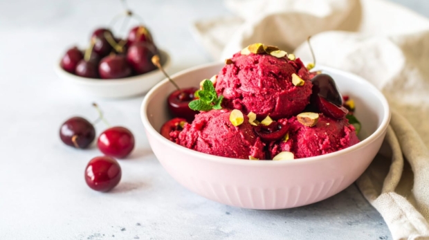 Dairy-Free Banana Cherry Sorbet 169 2