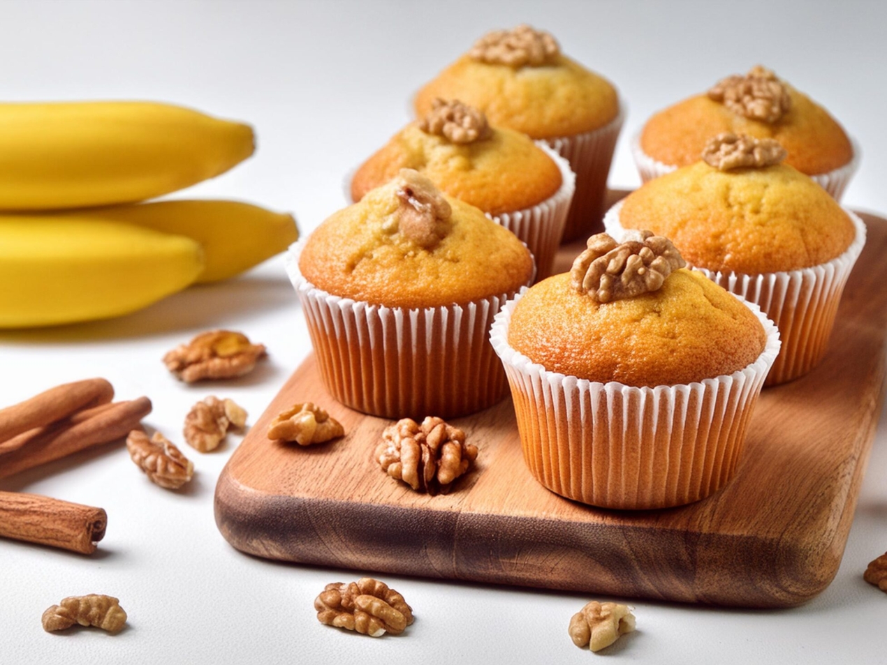 Muffins-with-Vegan-Banana-Nut