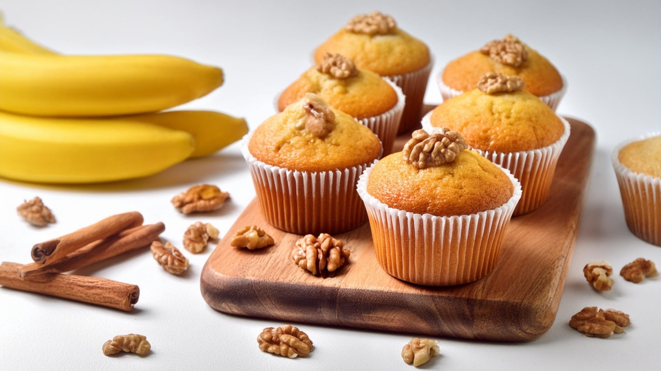 Muffins-with-Vegan-Banana-Nut