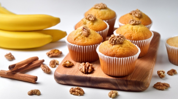 Muffins-with-Vegan-Banana-Nut