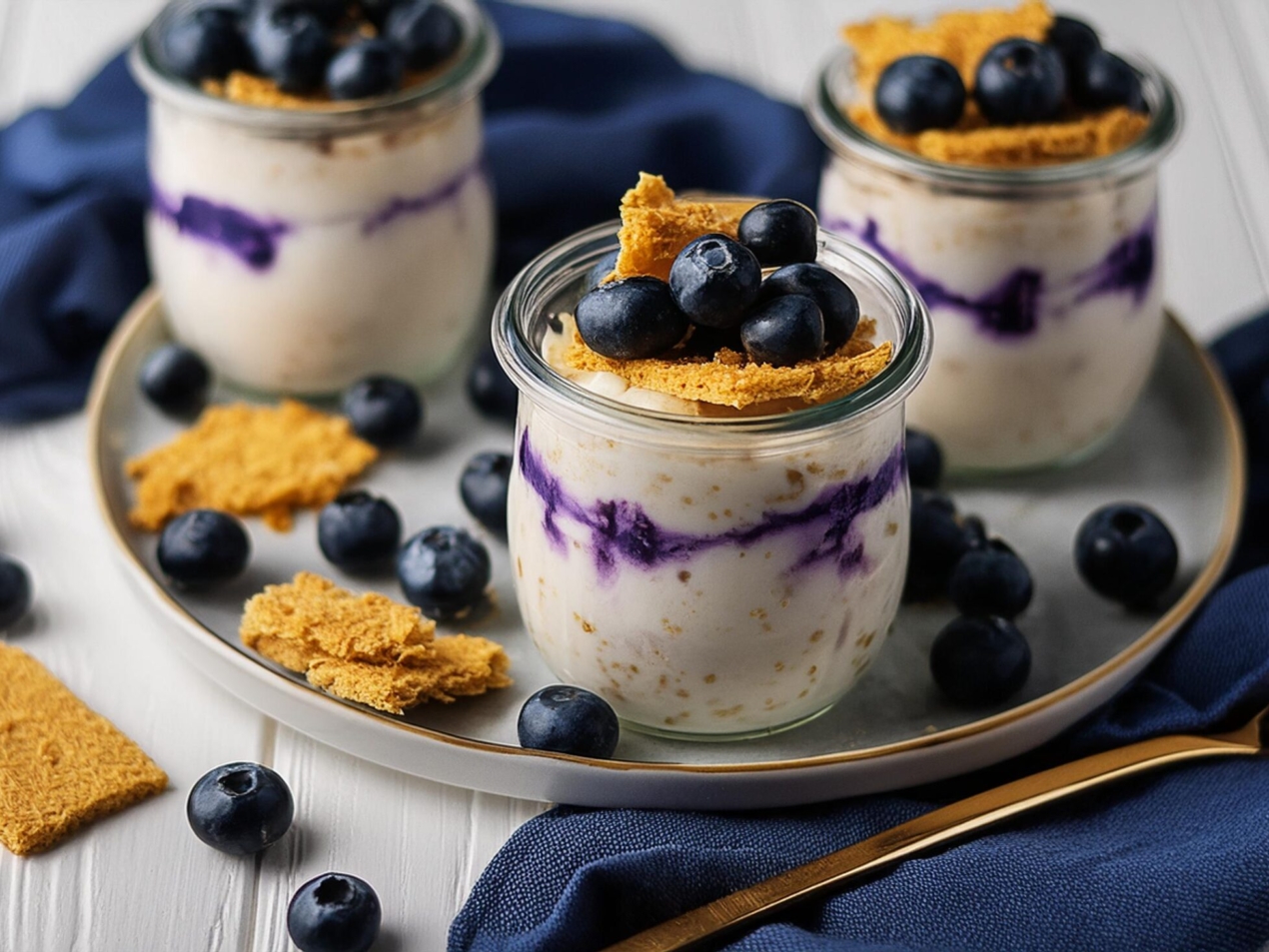 Overnight-Oats-with-Blueberry-Lemon-Cheesecake