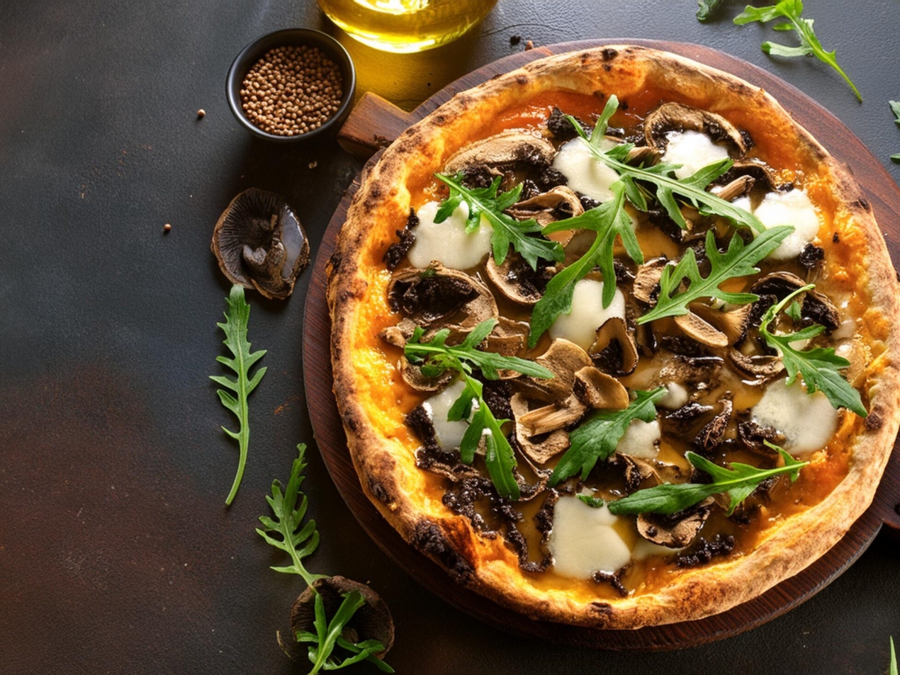 Pizza-with-Mushroom-and-Truffle