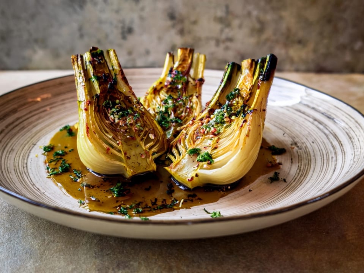 Roasted Fennel with Balsamic Glaze 169 1