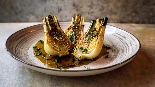 Roasted Fennel with Balsamic Glaze 169 1