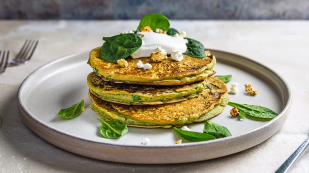 Savory Spinach and Feta Pancakes 169 2