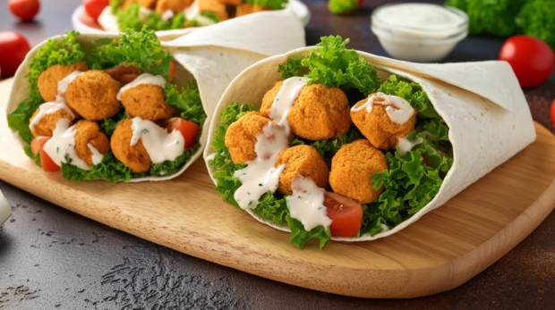 Wrap-Buffalo-Cauliflower-Vegan