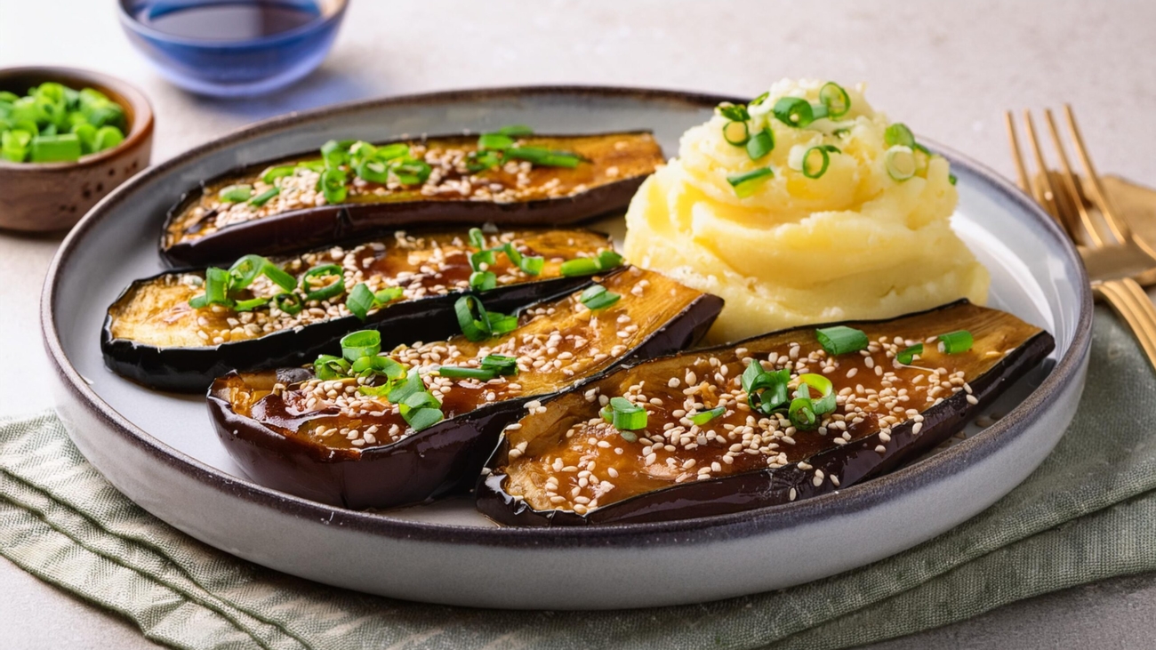 Aubergine-Miso-Glazed