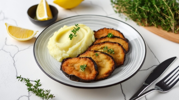 Aubergine-Schnitzel-recipe
