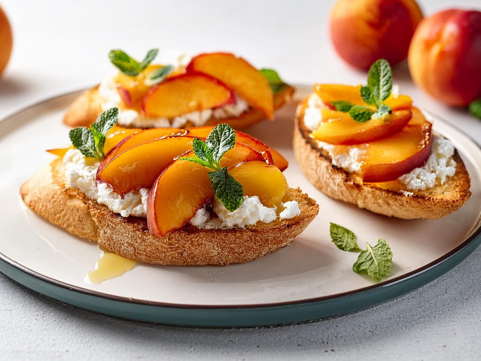 Bruschetta-Peach