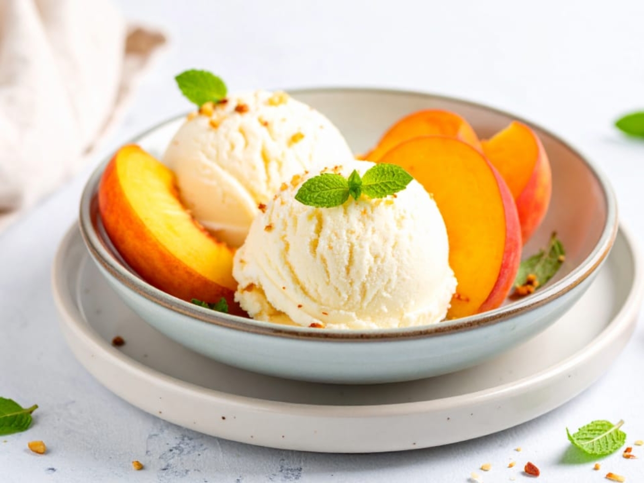 Dairy-Free Peach Ice Cream 169 2