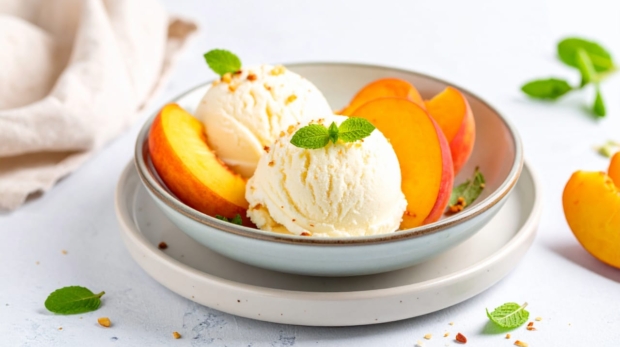 Dairy-Free Peach Ice Cream 169 2