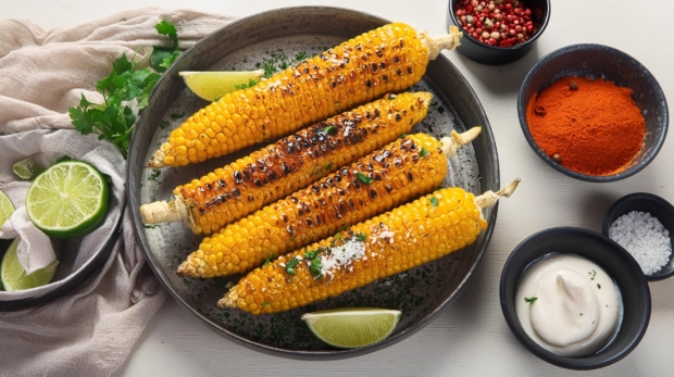 Grilled-Corn-with-Lime-and-Chili
