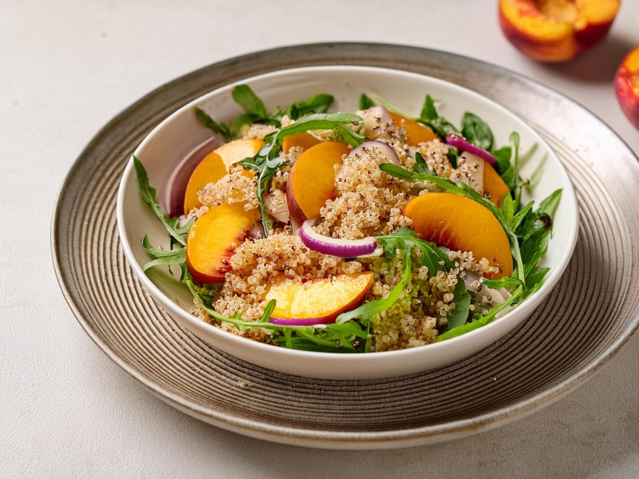 Salad-Peach-and-Quinoa