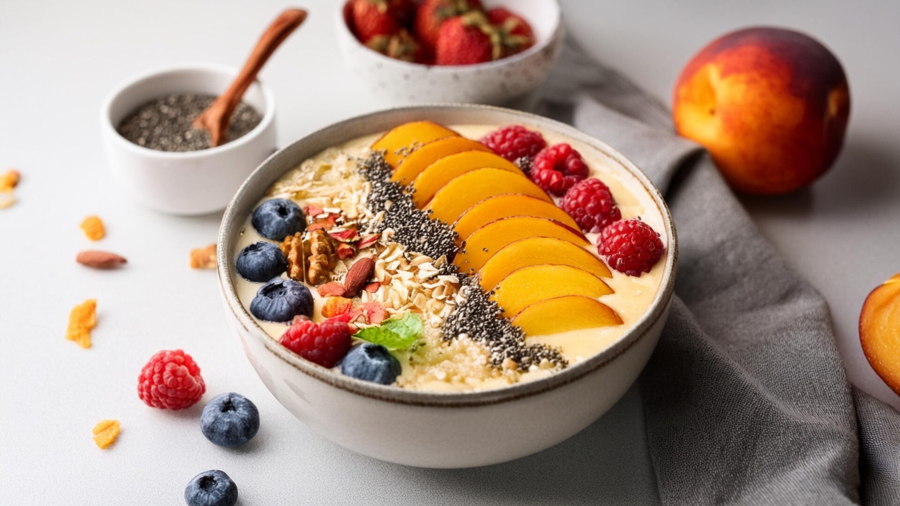 Smoothie-Bowl-Peach-Vegan