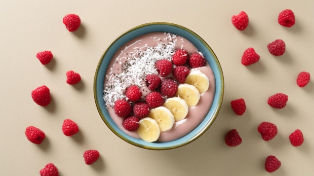 Smoothie-Bowl-Raspberry-Coconut