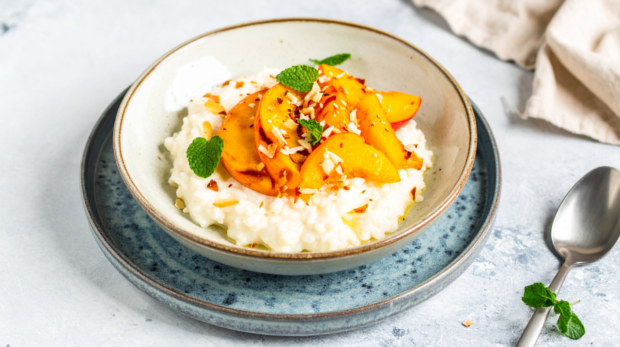 Vegan Peach Rice Pudding 169 1