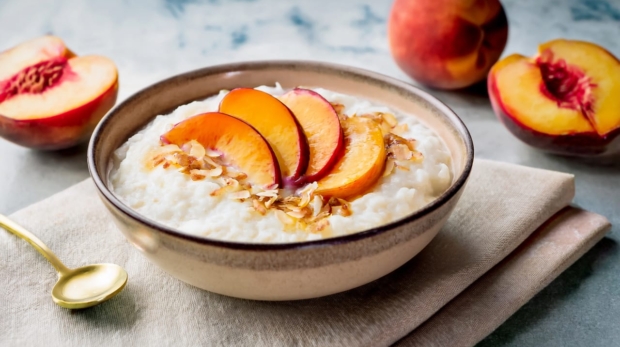 Vegan Peach Rice Pudding 169 5