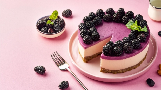 Cheesecake-Blackberry-Vegan