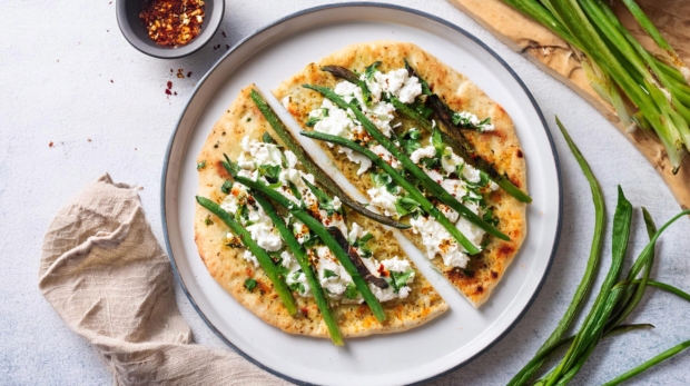 Grilled-Garlic-Scape-Flatbread