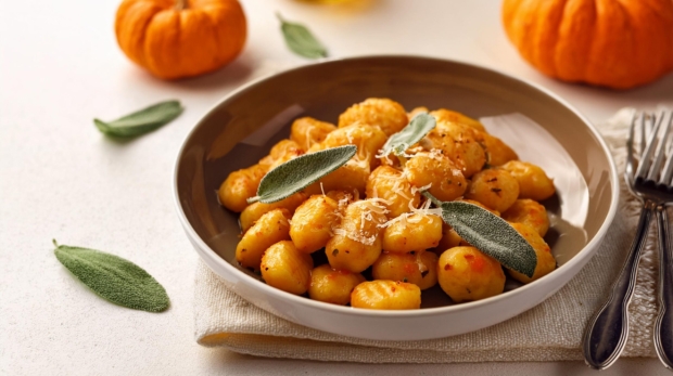 Pumpkin-Gnocchi-with-Brown-Butter-Sage-Sauce