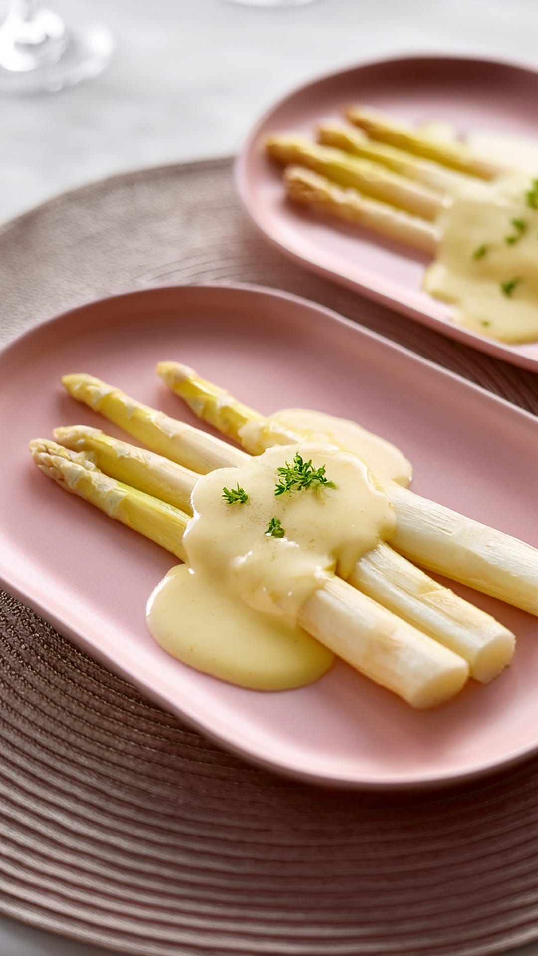 White Asparagus with Homemade Hollandaise Sauce | Elegant Seasonal Dish ...