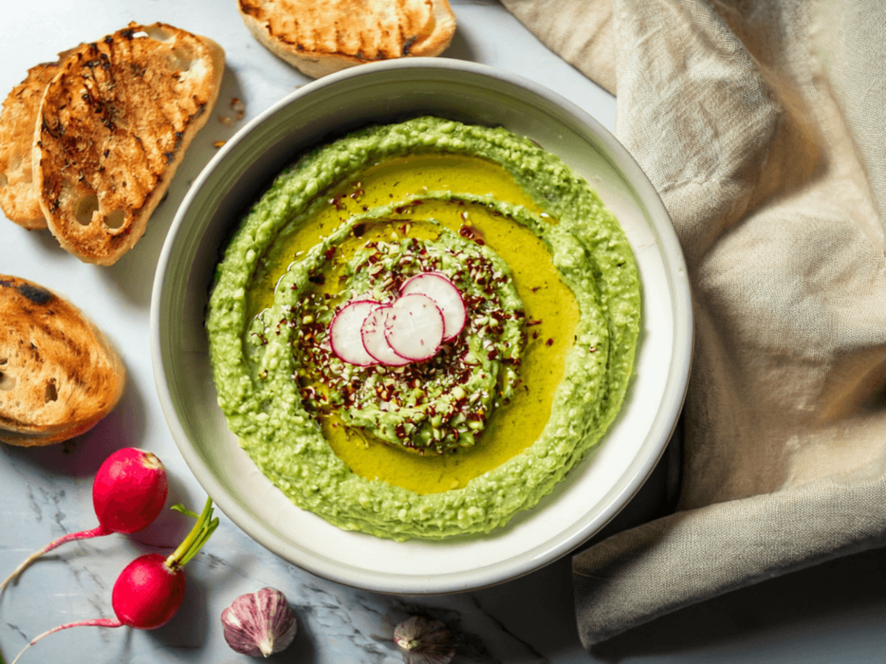 Wild garlic hummus 169 1