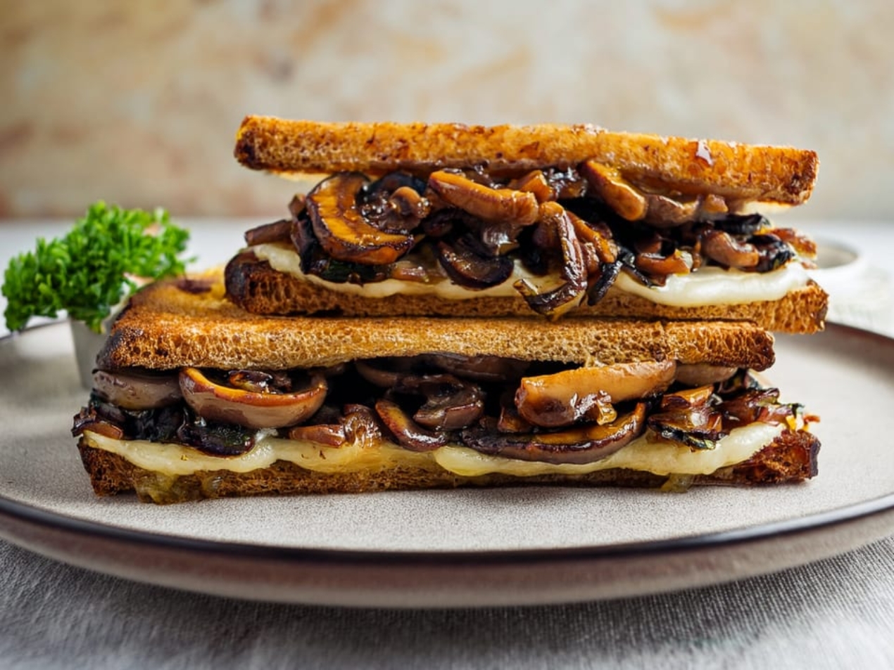 Caramelized Onion & Truffle Mushroom Melt 169 3