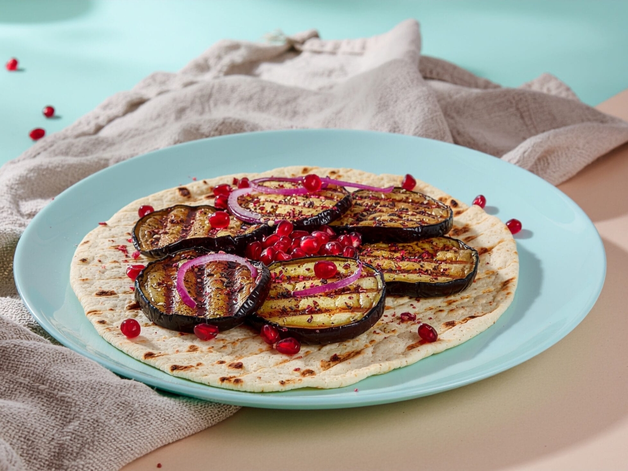 Garlic Roasted Eggplant & Za’atar Flatbread 169 1