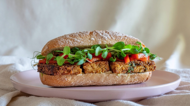 Herbed Tofu & Microgreens Banh Mi 169 2