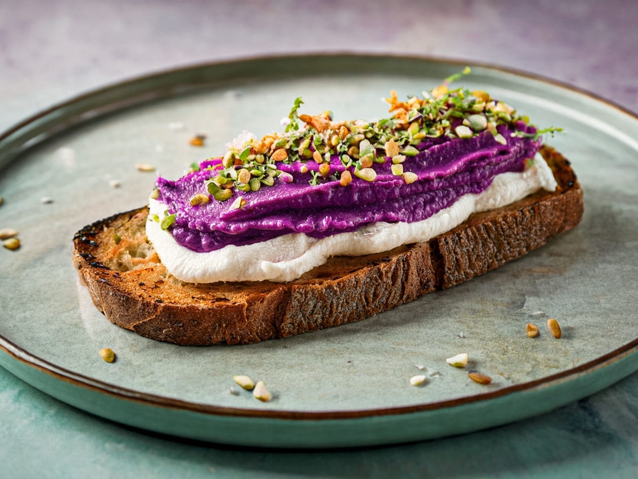 Purple Sweet Potato & Coconut Toast 169 1
