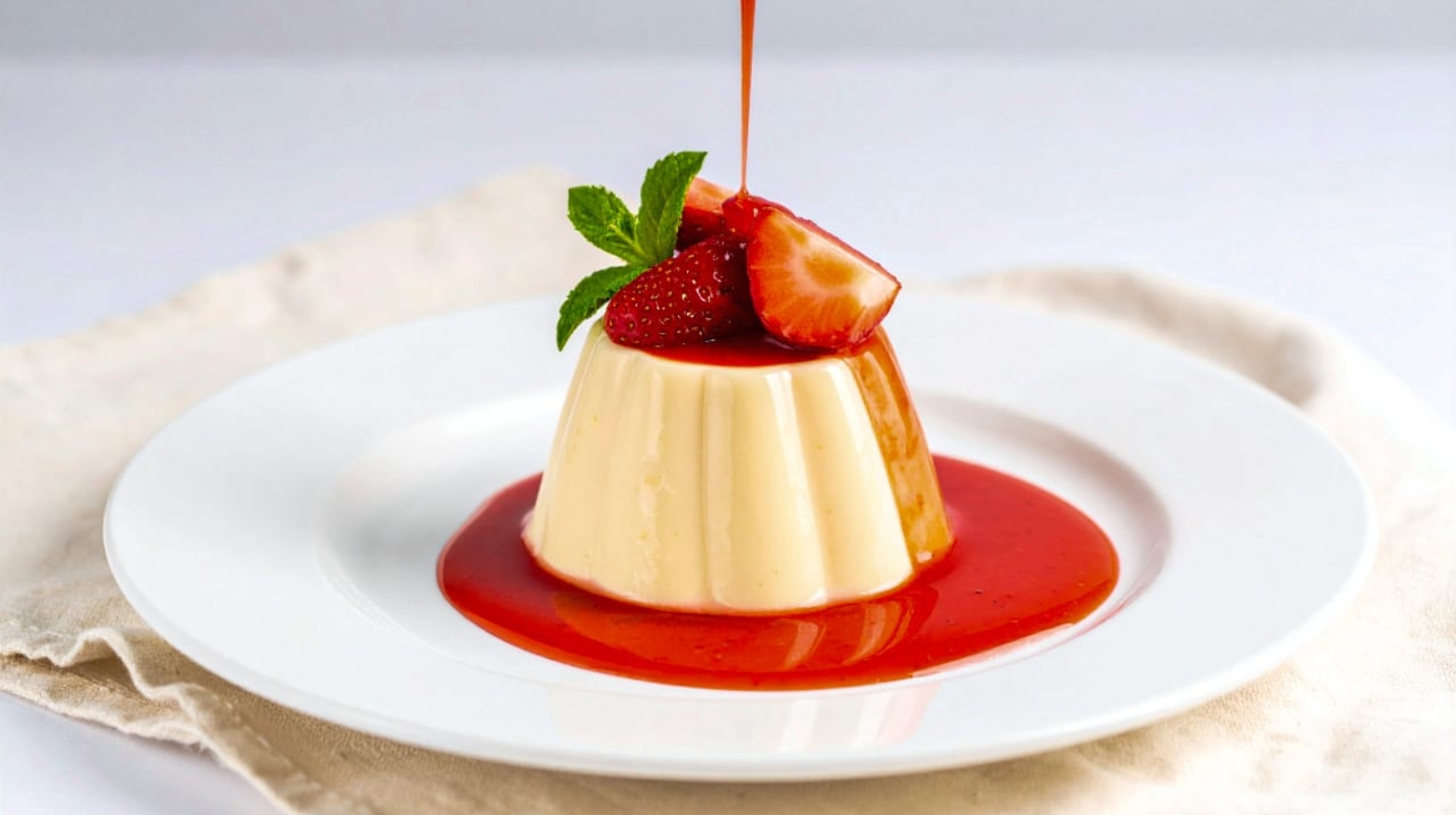 Strawberry Soufflé with Vanilla Bean Crème Anglaise 169 5