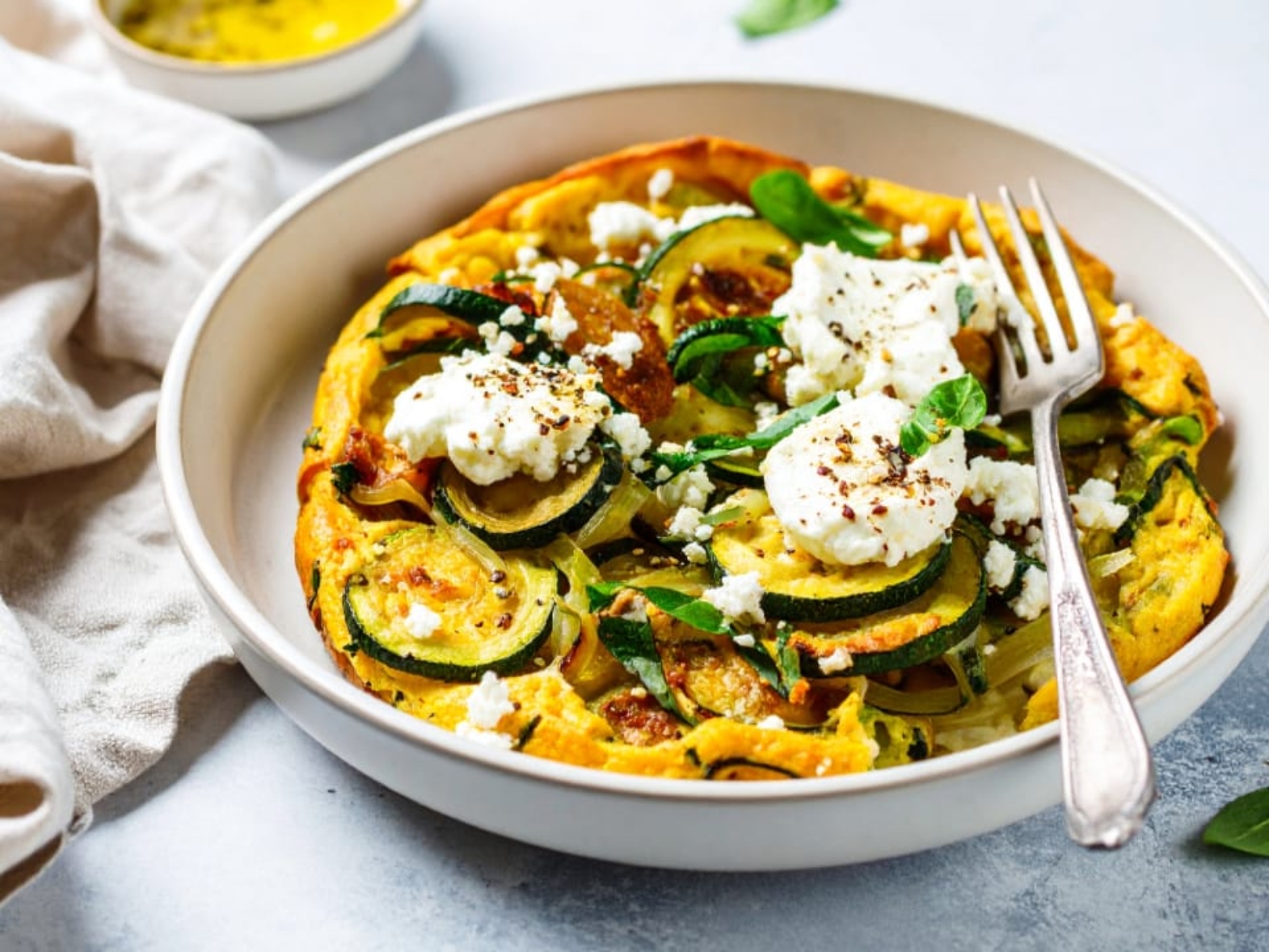 Crustless Zucchini Quiche with Leeks and Cheese 169 1