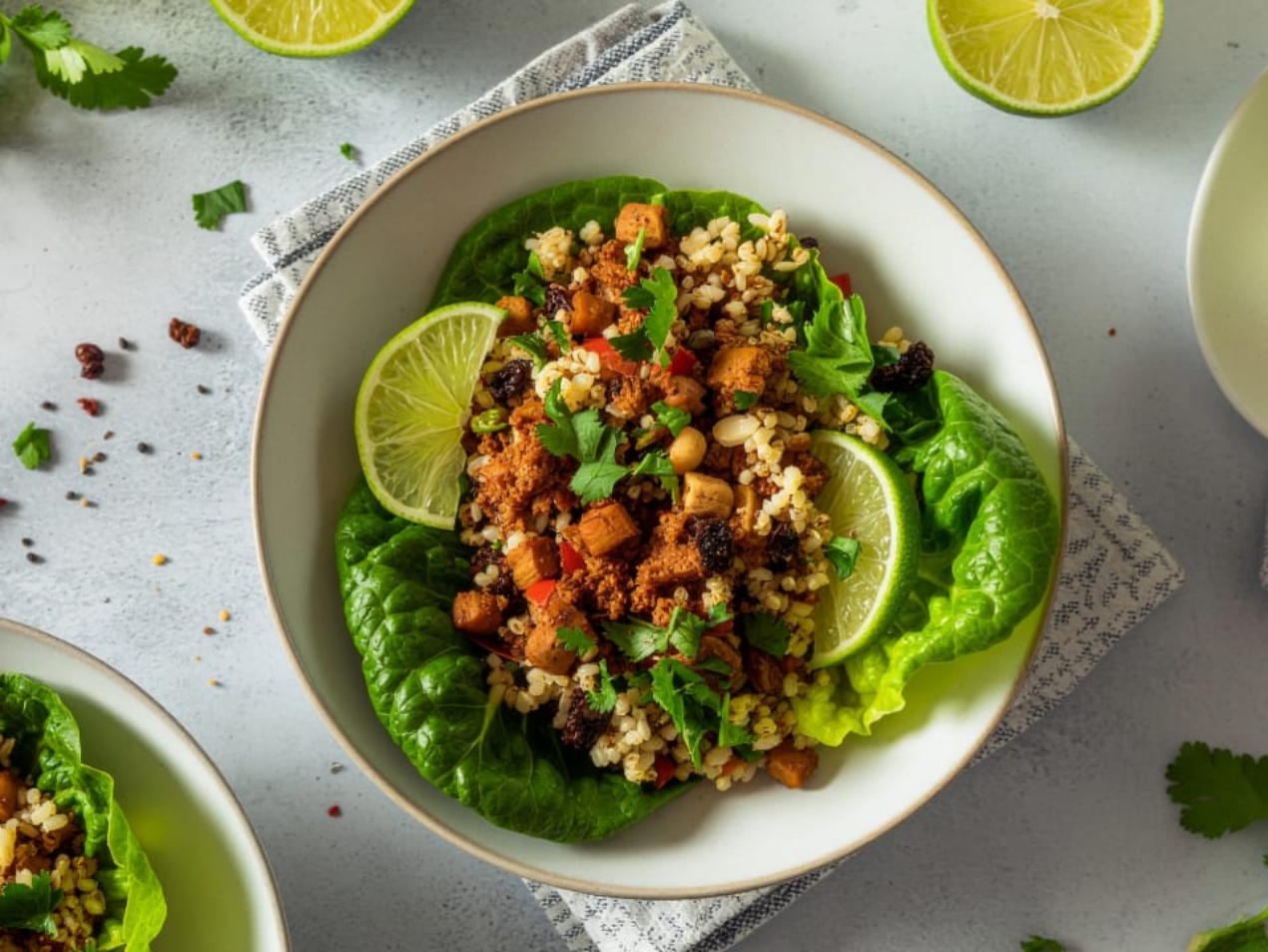 Thai Tempeh Larb Lettuce Cups 169 1