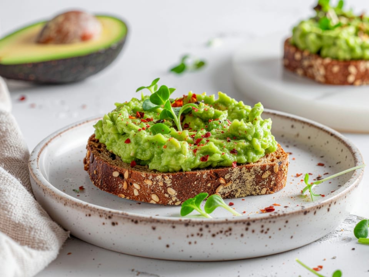 Avocado Toast on Sourdough with Microgreens 169 2