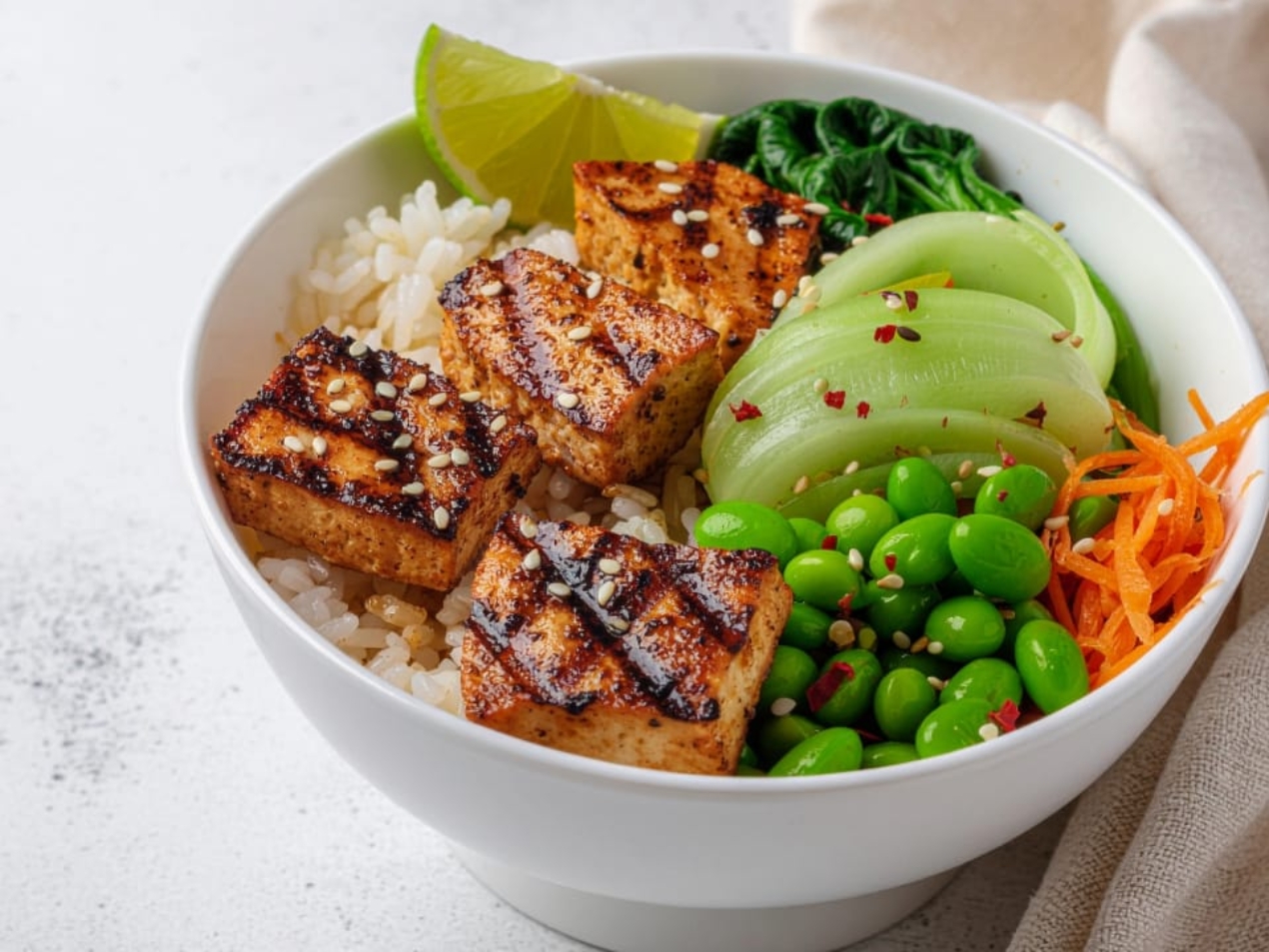 Spicy Sesame Tofu Bowl 169 3