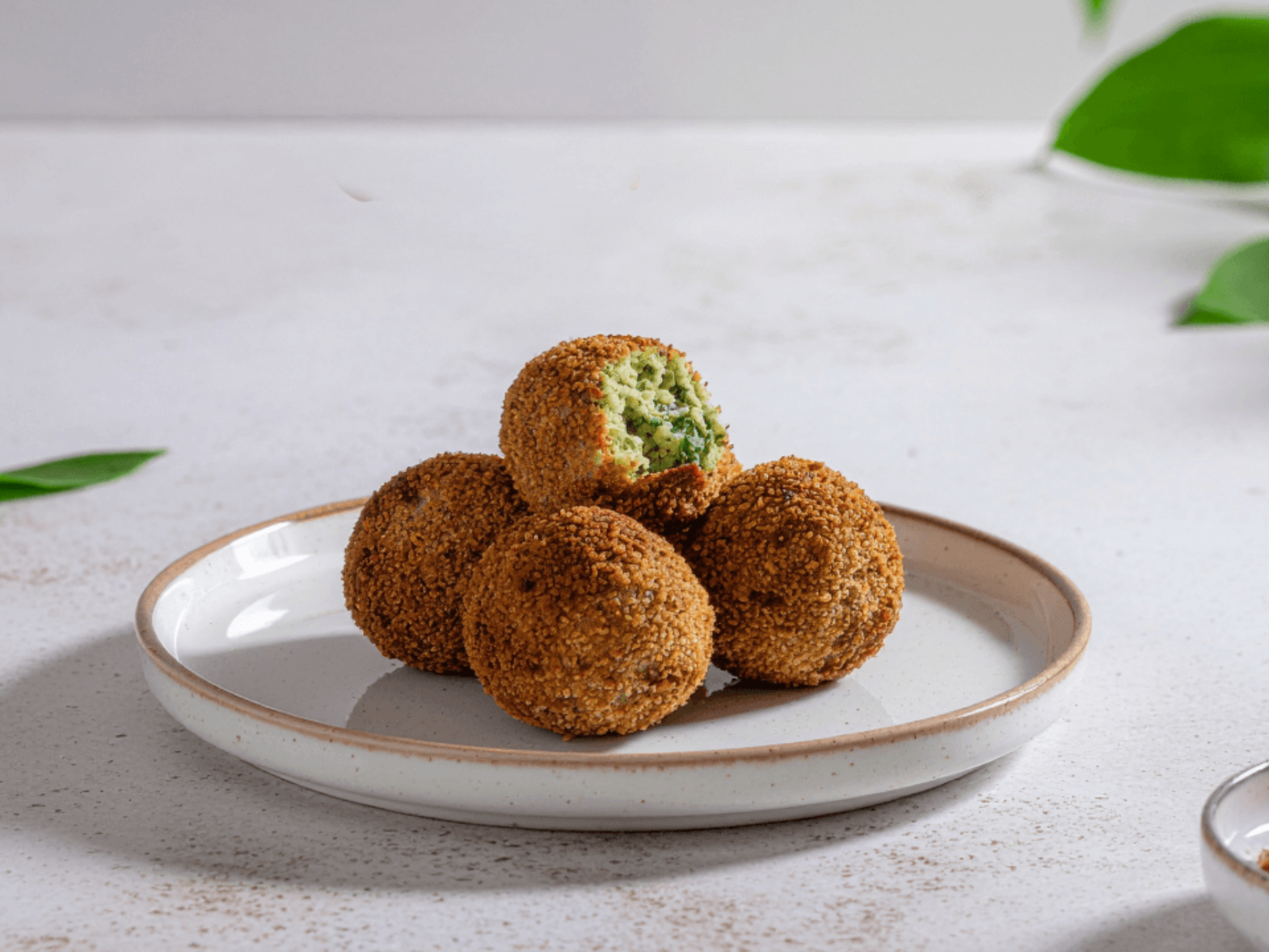 Wild Garlic Arancini with Tomato Relish 169 1