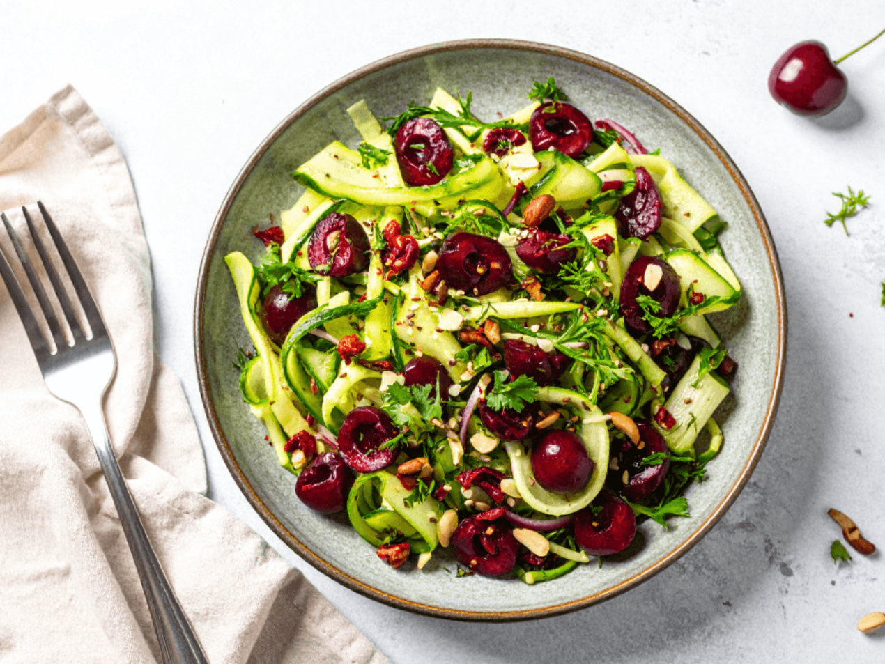 Zingy Courgette & Cherry Ribbon Salad 169 4
