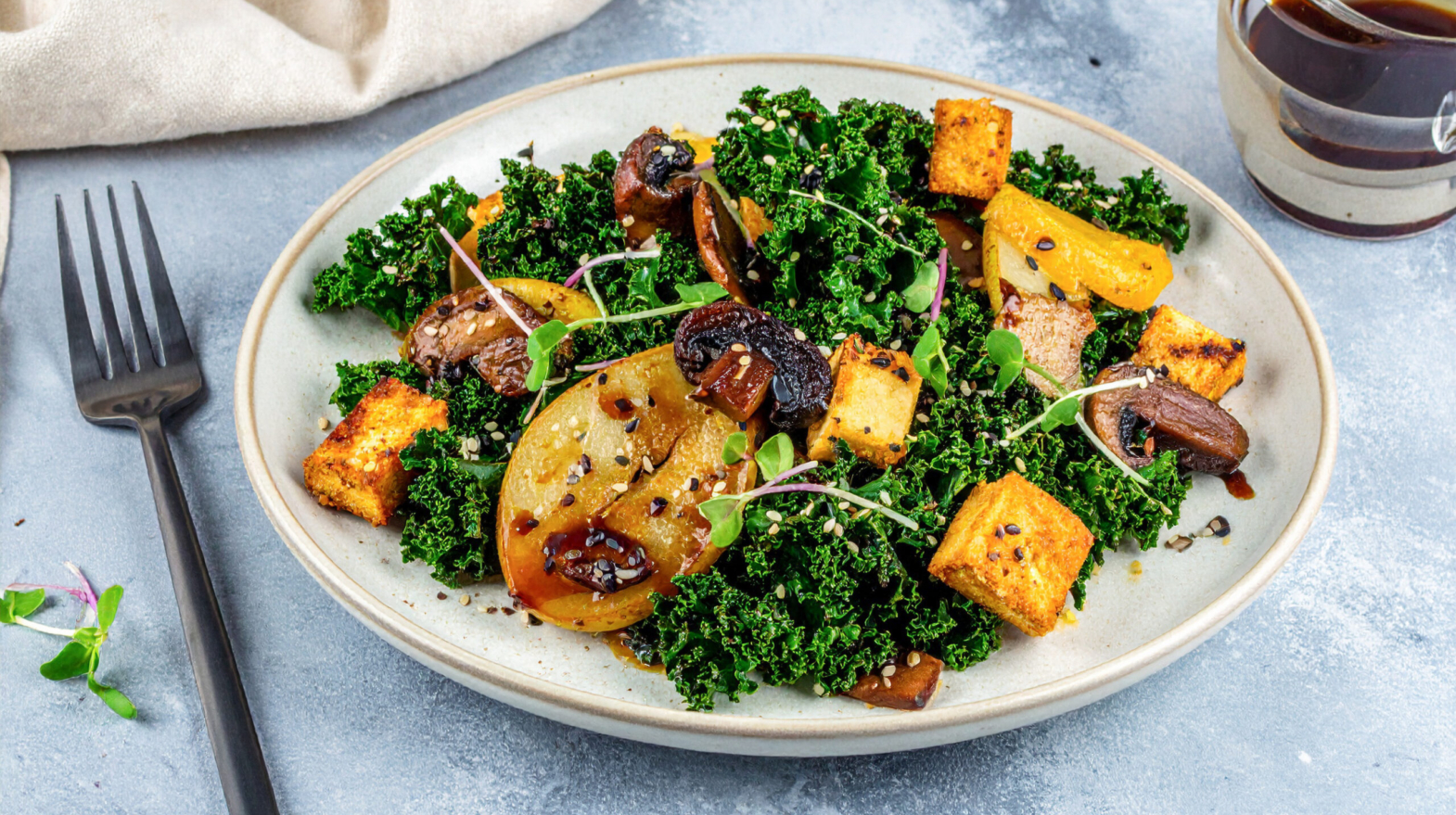 Kale & Shiitake Salad with Pear 169 1